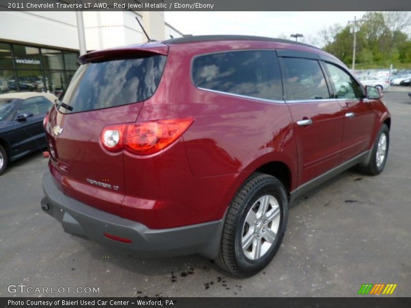 Red Jewel Metallic / Ebony/Ebony 2011 Chevrolet Traverse LT AWD