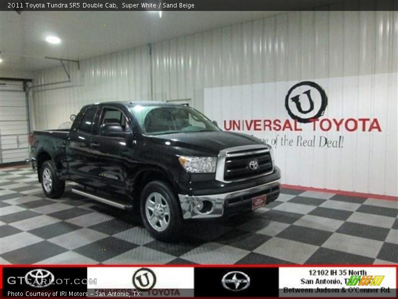 Super White / Sand Beige 2011 Toyota Tundra SR5 Double Cab