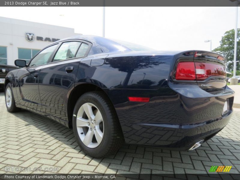 Jazz Blue / Black 2013 Dodge Charger SE