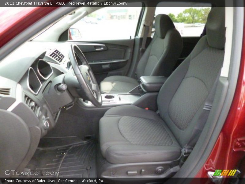 Red Jewel Metallic / Ebony/Ebony 2011 Chevrolet Traverse LT AWD