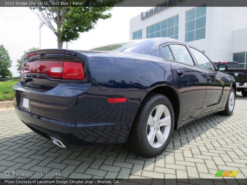Jazz Blue / Black 2013 Dodge Charger SE