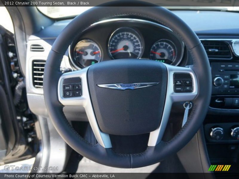 Black / Black 2012 Chrysler 200 Touring Sedan