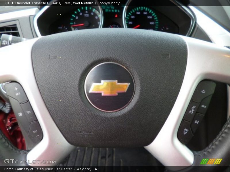 Red Jewel Metallic / Ebony/Ebony 2011 Chevrolet Traverse LT AWD