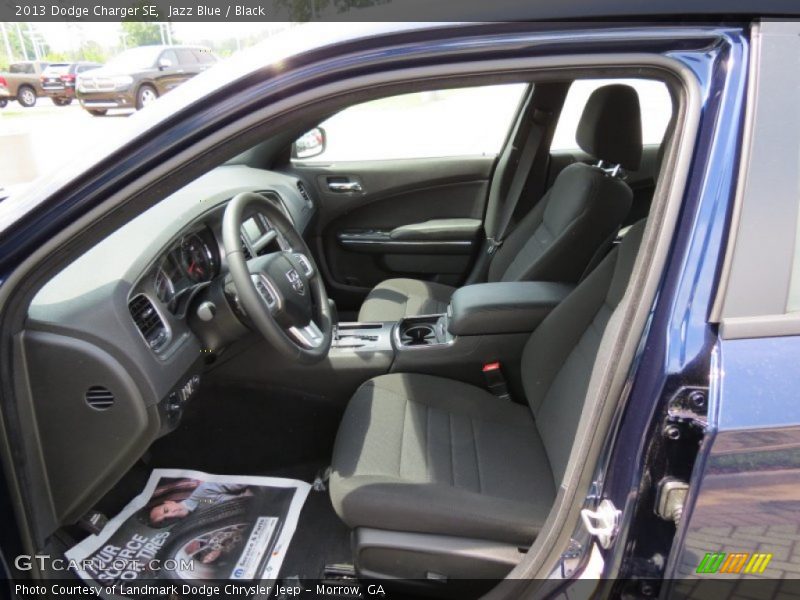 Jazz Blue / Black 2013 Dodge Charger SE