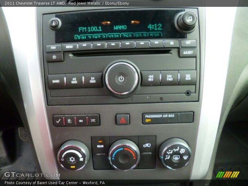 Red Jewel Metallic / Ebony/Ebony 2011 Chevrolet Traverse LT AWD
