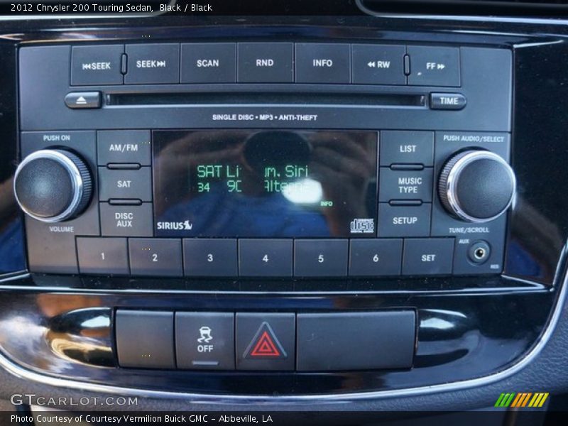 Black / Black 2012 Chrysler 200 Touring Sedan