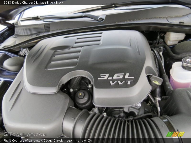 Jazz Blue / Black 2013 Dodge Charger SE