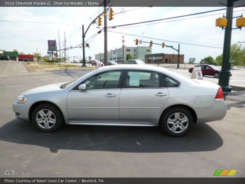 Silver Ice Metallic / Ebony 2010 Chevrolet Impala LS