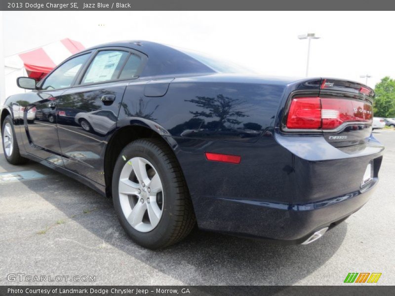 Jazz Blue / Black 2013 Dodge Charger SE