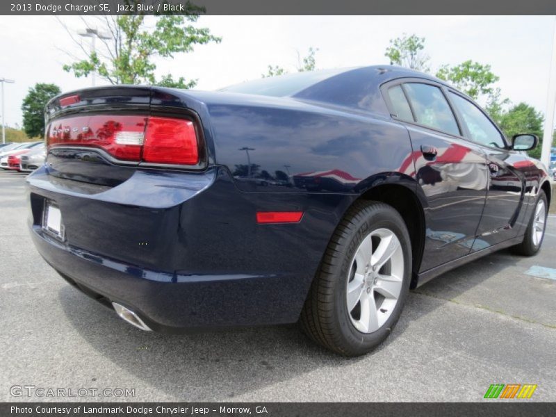 Jazz Blue / Black 2013 Dodge Charger SE