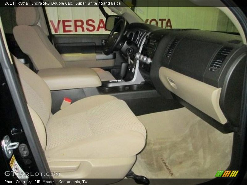 Super White / Sand Beige 2011 Toyota Tundra SR5 Double Cab