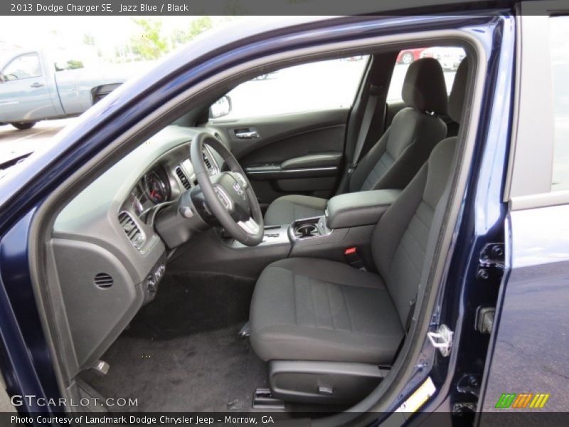 Jazz Blue / Black 2013 Dodge Charger SE