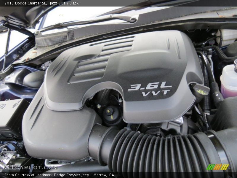 Jazz Blue / Black 2013 Dodge Charger SE