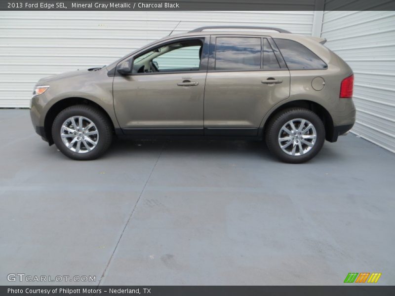 Mineral Gray Metallic / Charcoal Black 2013 Ford Edge SEL