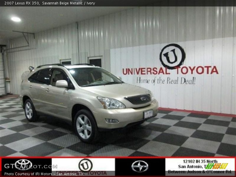 Savannah Beige Metallic / Ivory 2007 Lexus RX 350
