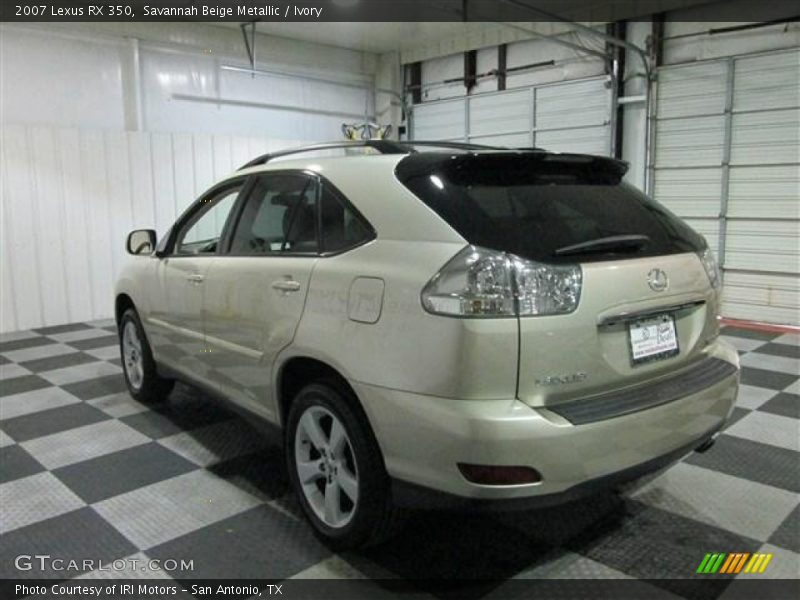 Savannah Beige Metallic / Ivory 2007 Lexus RX 350