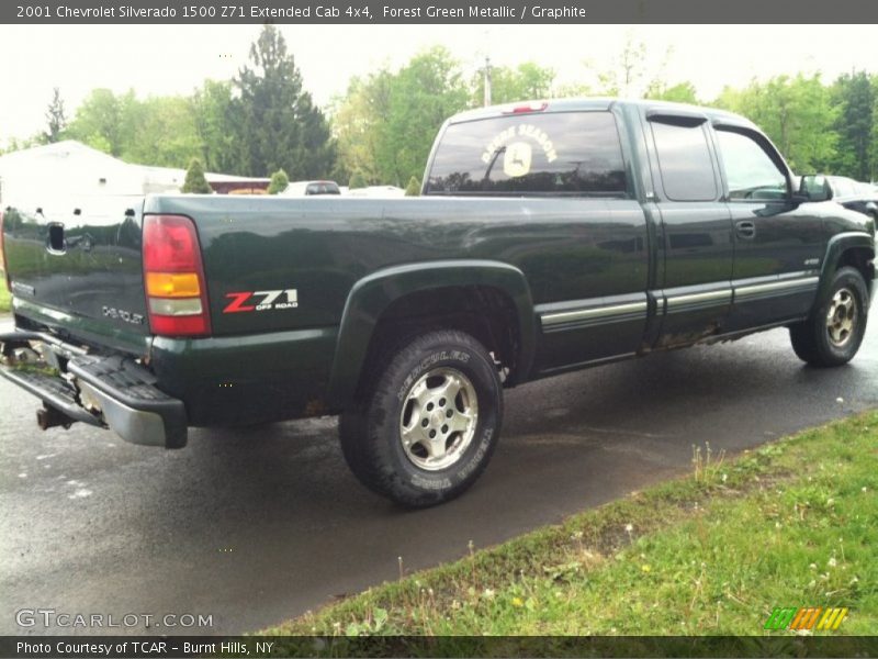 Forest Green Metallic / Graphite 2001 Chevrolet Silverado 1500 Z71 Extended Cab 4x4
