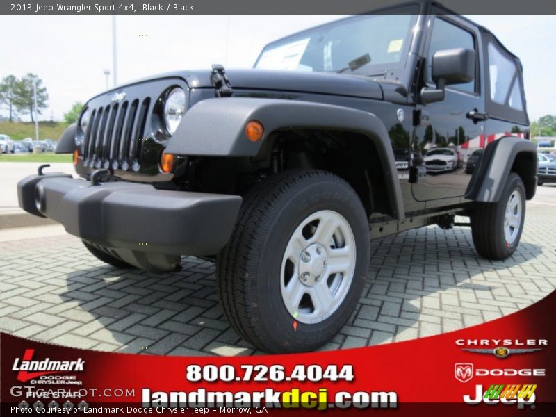 Black / Black 2013 Jeep Wrangler Sport 4x4