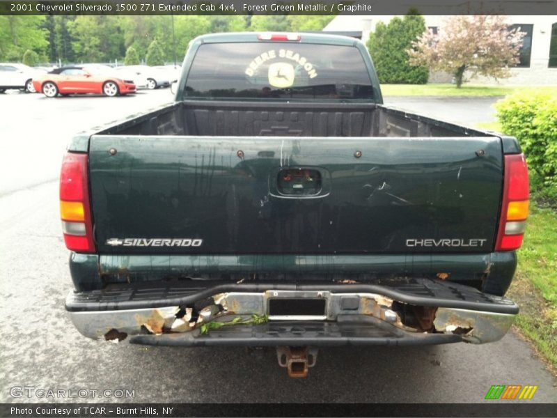 Forest Green Metallic / Graphite 2001 Chevrolet Silverado 1500 Z71 Extended Cab 4x4