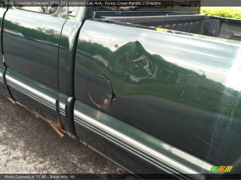 Forest Green Metallic / Graphite 2001 Chevrolet Silverado 1500 Z71 Extended Cab 4x4