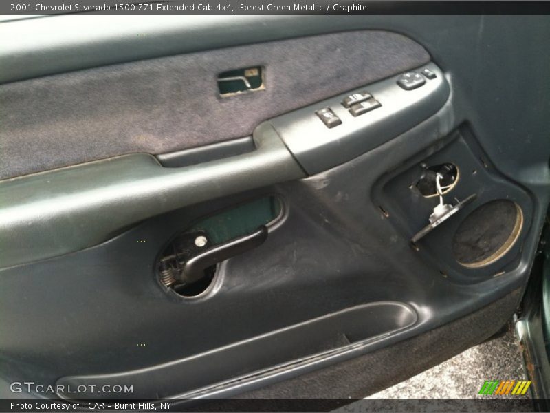 Forest Green Metallic / Graphite 2001 Chevrolet Silverado 1500 Z71 Extended Cab 4x4