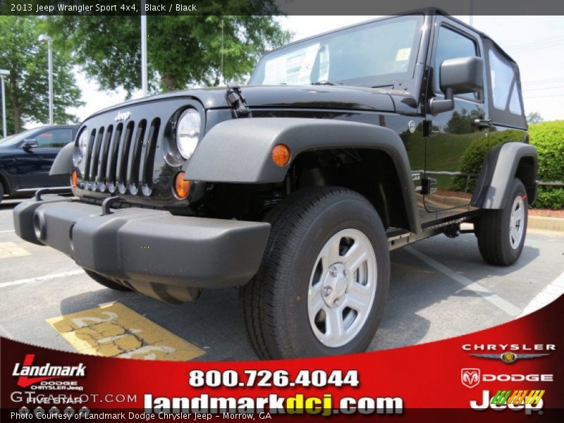 Black / Black 2013 Jeep Wrangler Sport 4x4