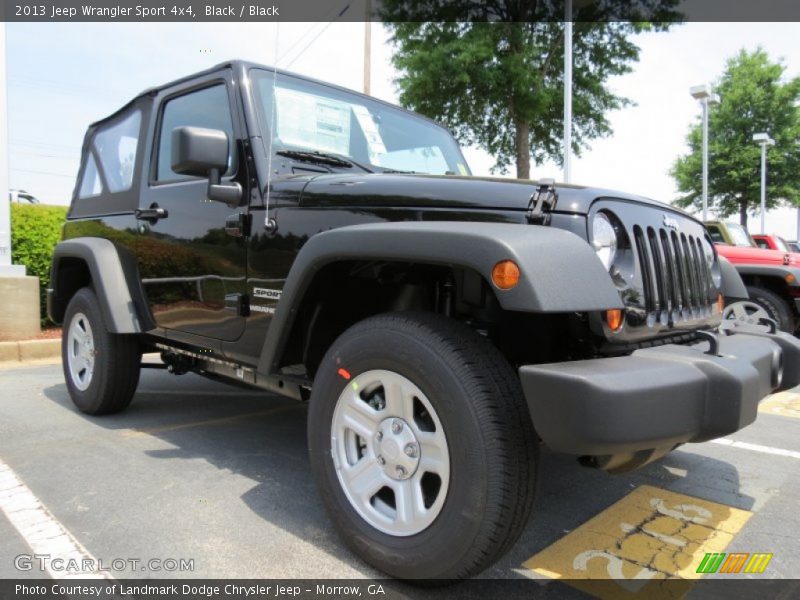 Black / Black 2013 Jeep Wrangler Sport 4x4