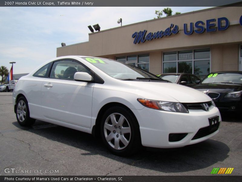 Taffeta White / Ivory 2007 Honda Civic LX Coupe