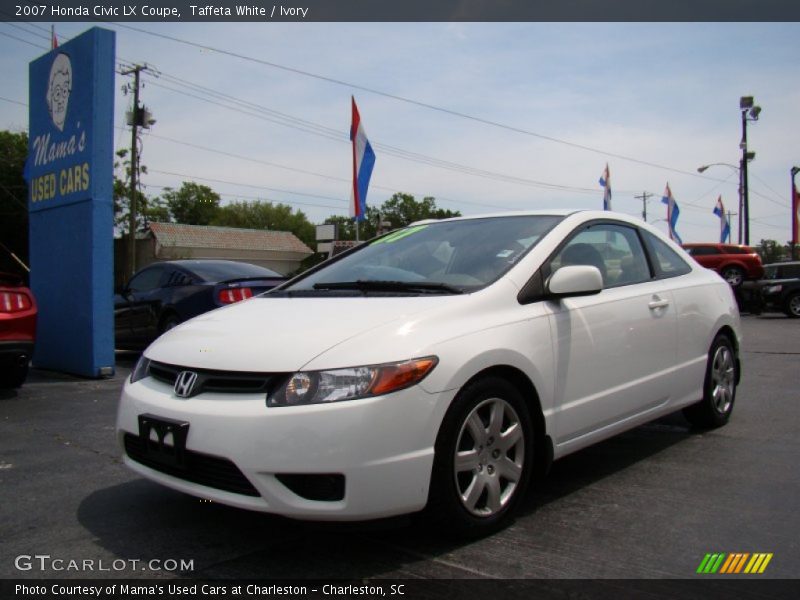 Taffeta White / Ivory 2007 Honda Civic LX Coupe