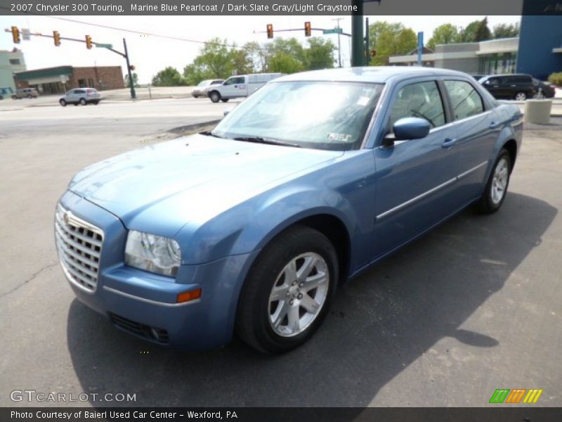 Marine Blue Pearlcoat / Dark Slate Gray/Light Graystone 2007 Chrysler 300 Touring