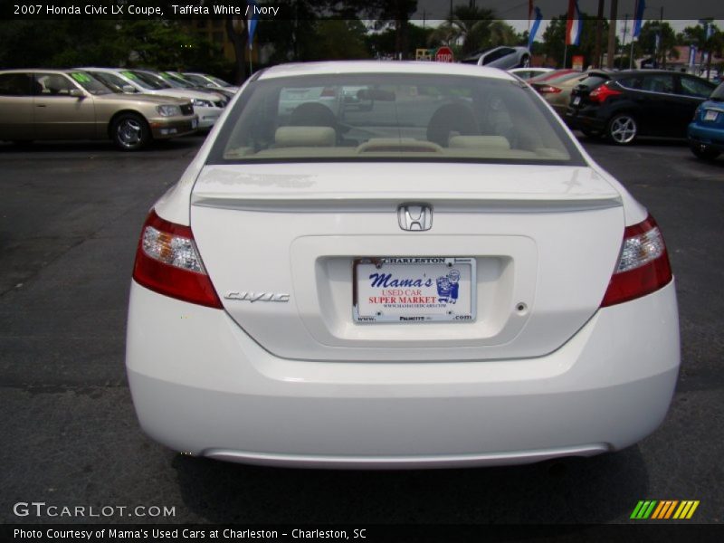 Taffeta White / Ivory 2007 Honda Civic LX Coupe