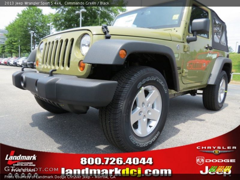 Commando Green / Black 2013 Jeep Wrangler Sport S 4x4