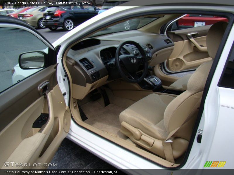 Taffeta White / Ivory 2007 Honda Civic LX Coupe