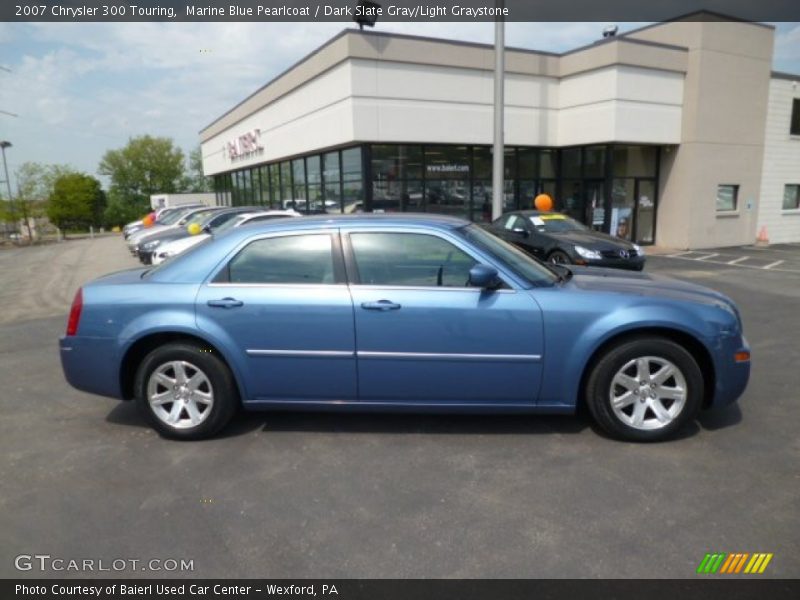 Marine Blue Pearlcoat / Dark Slate Gray/Light Graystone 2007 Chrysler 300 Touring