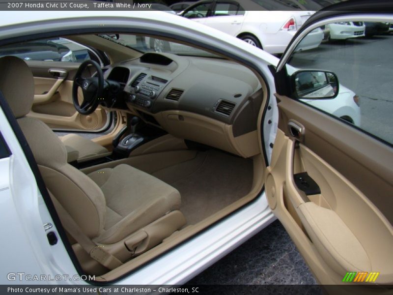 Taffeta White / Ivory 2007 Honda Civic LX Coupe