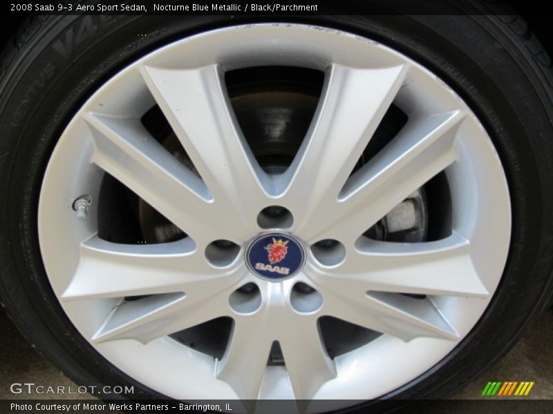 Nocturne Blue Metallic / Black/Parchment 2008 Saab 9-3 Aero Sport Sedan