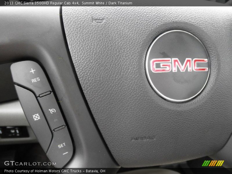 Summit White / Dark Titanium 2013 GMC Sierra 3500HD Regular Cab 4x4