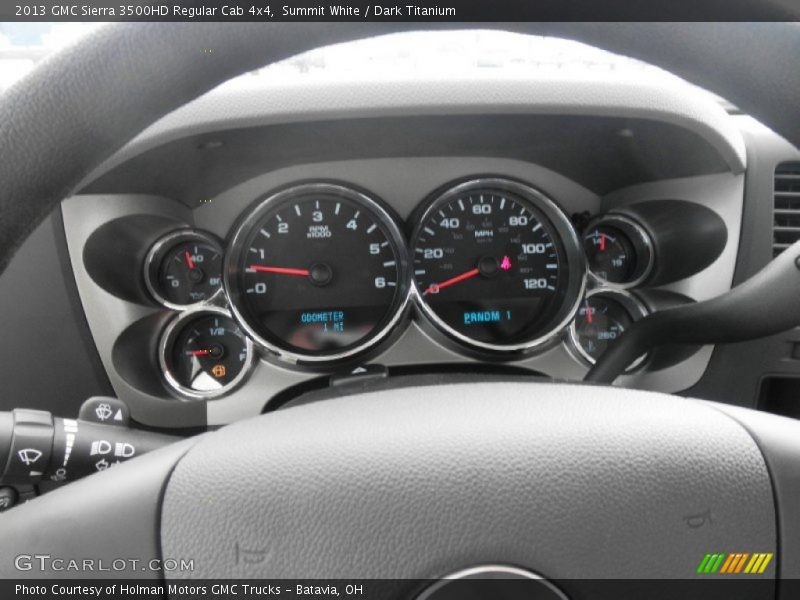 Summit White / Dark Titanium 2013 GMC Sierra 3500HD Regular Cab 4x4