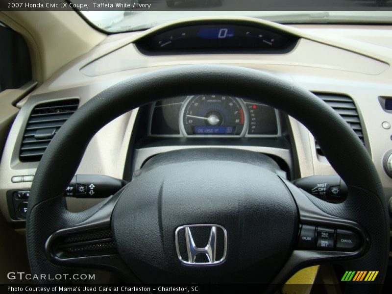 Taffeta White / Ivory 2007 Honda Civic LX Coupe