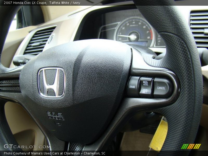 Taffeta White / Ivory 2007 Honda Civic LX Coupe