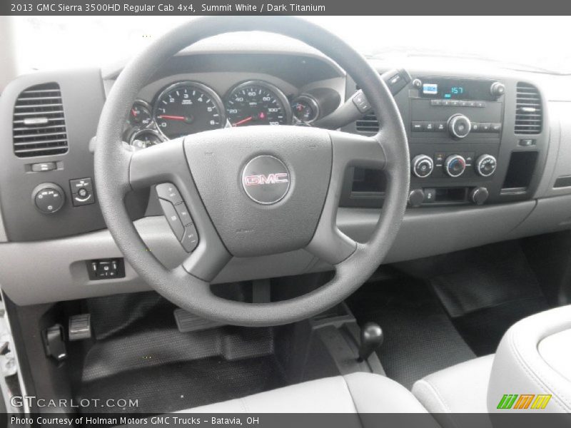 Summit White / Dark Titanium 2013 GMC Sierra 3500HD Regular Cab 4x4