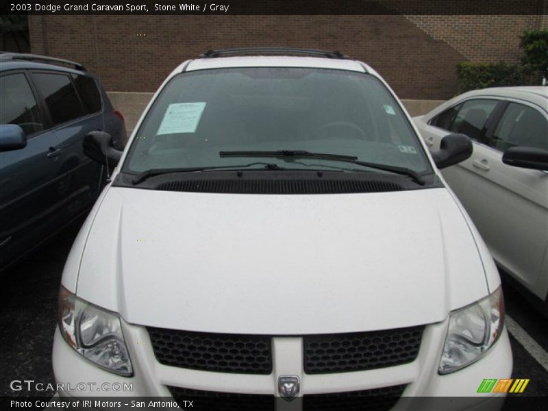 Stone White / Gray 2003 Dodge Grand Caravan Sport