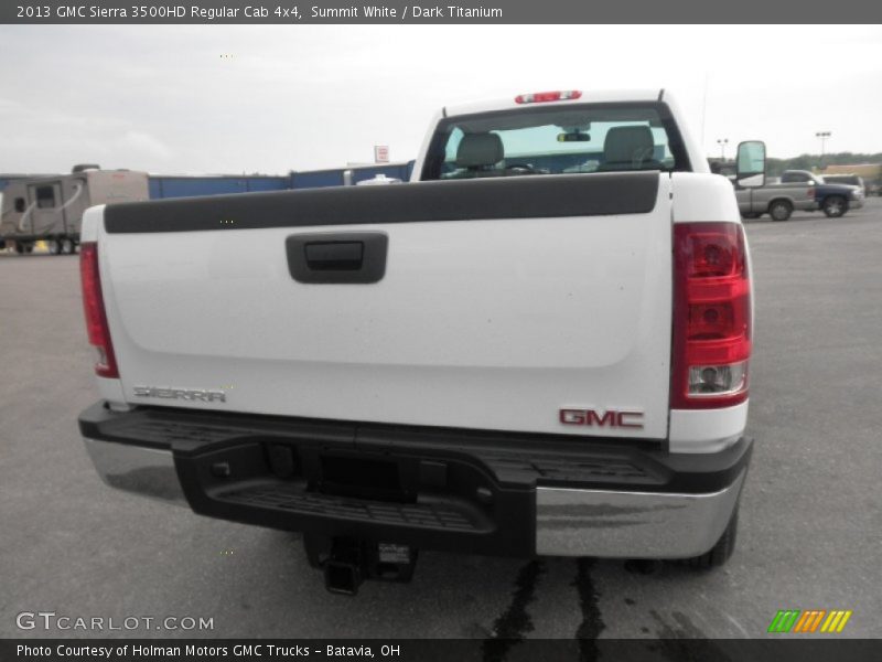 Summit White / Dark Titanium 2013 GMC Sierra 3500HD Regular Cab 4x4