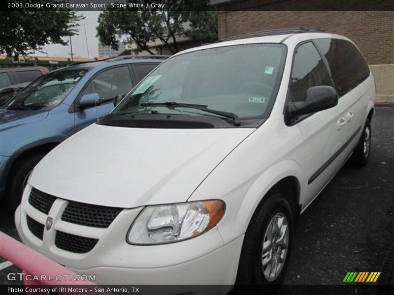 Stone White / Gray 2003 Dodge Grand Caravan Sport