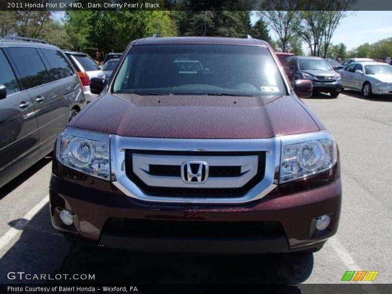 Dark Cherry Pearl / Black 2011 Honda Pilot EX 4WD