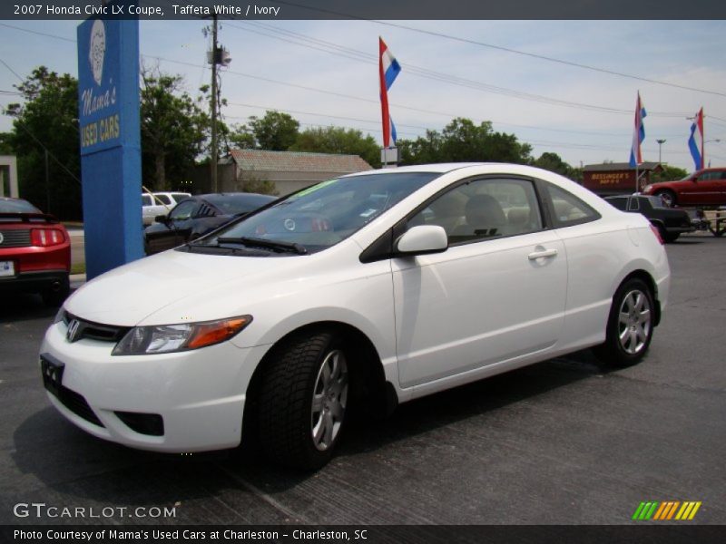 Taffeta White / Ivory 2007 Honda Civic LX Coupe