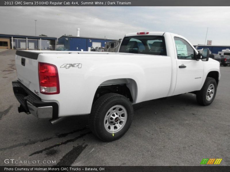 Summit White / Dark Titanium 2013 GMC Sierra 3500HD Regular Cab 4x4