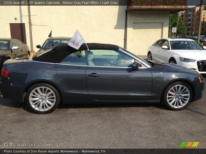 Meteor Gray Pearl Effect / Light Gray 2010 Audi A5 2.0T quattro Cabriolet