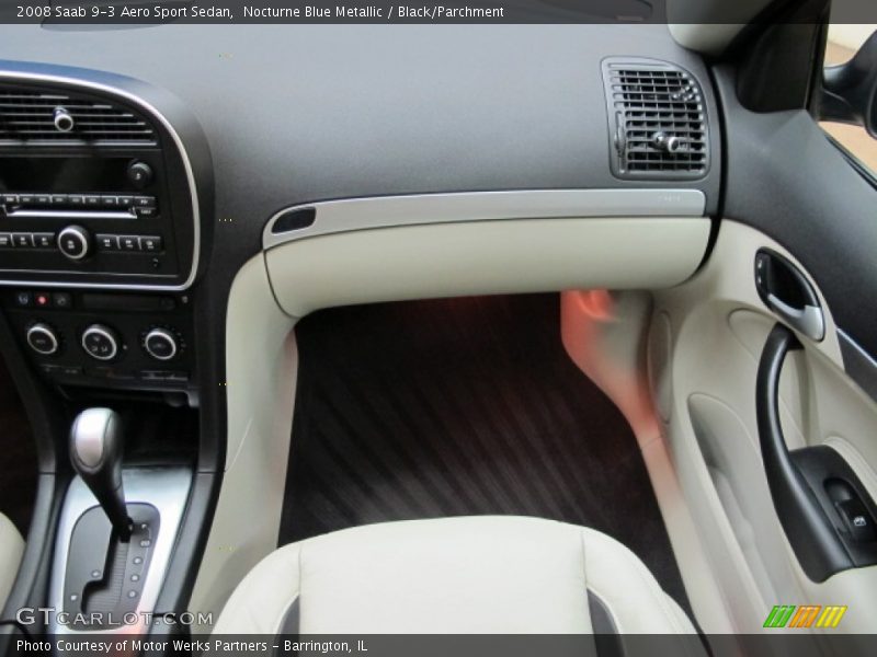 Nocturne Blue Metallic / Black/Parchment 2008 Saab 9-3 Aero Sport Sedan
