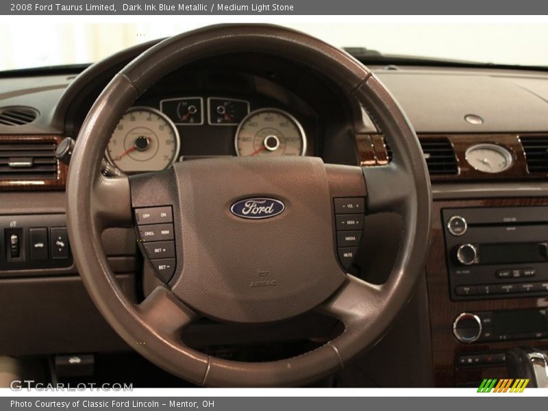 Dark Ink Blue Metallic / Medium Light Stone 2008 Ford Taurus Limited